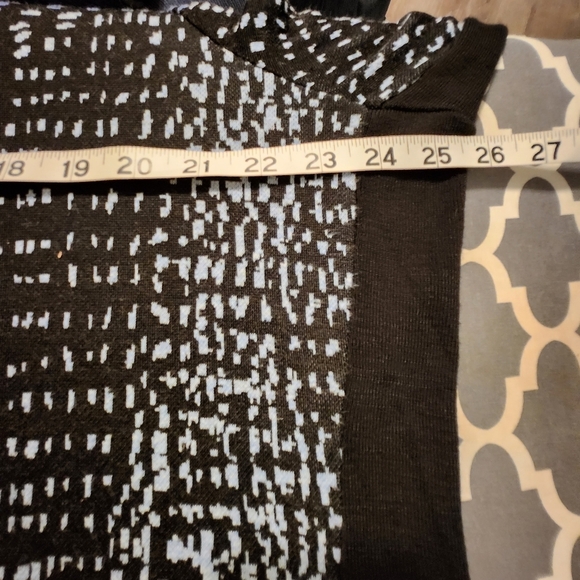 Nic and Zoe geometrical print ling line sweater top xl ombre multi color - Picture 6 of 12